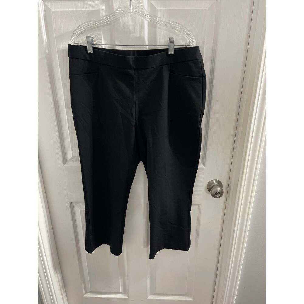 Investments Petites Black Capri Pants Size 14P New Without Tags